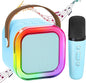 Mini Karaoke Machine with 1 Microphone - Blue & Pink