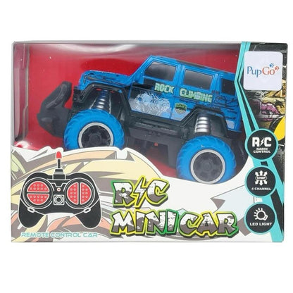 Pup Go Kids Mini RC car Cartoon Remote Control Toy for Kids Age 3+ Exciting Xmas Birthday Gift with Rock Climbing Design