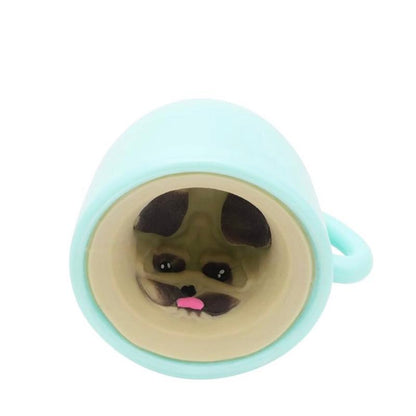 Cup Pups Pop Up Pig Squishy Squeeze Toy - Collectible Design Cups - Fun Toy for Kids