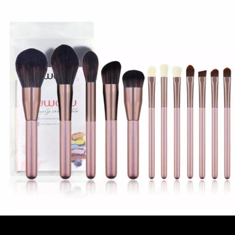 12-Piece Make-Up Brush Set - Premium Quality Makeup Brushes for Flawless Application
