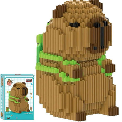 XINZUO Cartoon Mini Building Blocks Capybara DIY Blocks Cute Animals Building Bricks Toy Creativity Toy Bricks for Kids