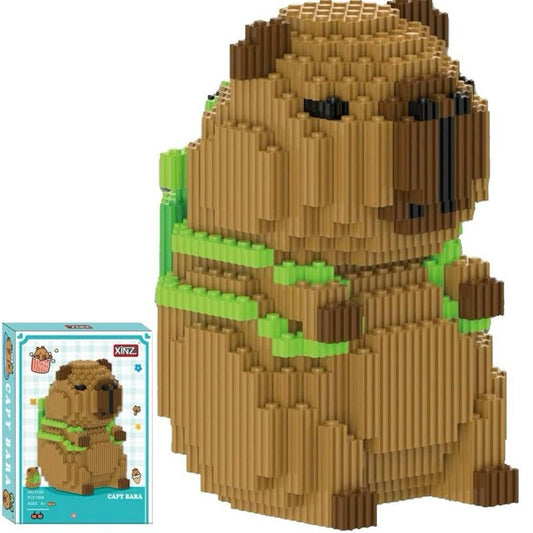 XINZUO Cartoon Mini Building Blocks Capybara DIY Blocks Cute Animals Building Bricks Toy Creativity Toy Bricks for Kids
