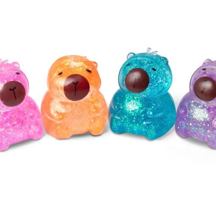 Capybara Squishy Glitter  Sugar Decompression Toy Slow Release