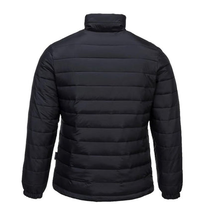 Aspen Baffle Jacket - Black Quilted Puffer Ladies Coat Zip Fastening and Side Pockets