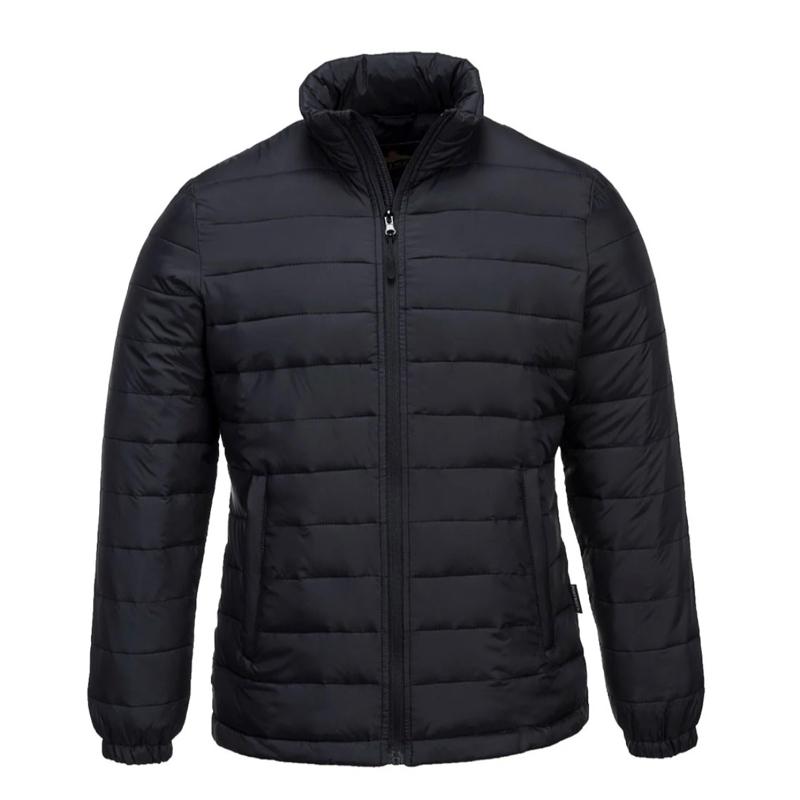 Aspen Baffle Jacket - Black Quilted Puffer Ladies Coat Zip Fastening and Side Pockets
