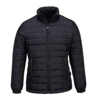 Aspen Baffle Jacket - Black Quilted Puffer Ladies Coat Zip Fastening and Side Pockets