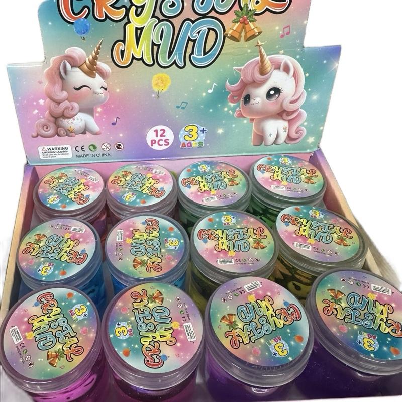 Crystal mud assorted slime with cute figure