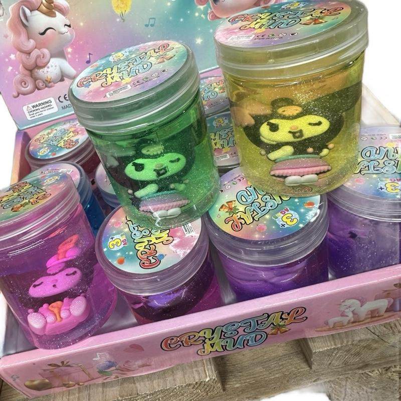 Crystal mud assorted slime with cute figure