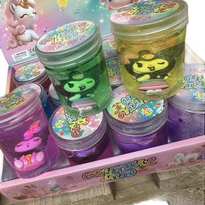 Crystal mud assorted slime with cute figure