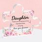 Gifts for Daughter- Acrylic plaque Puzzle, Touching Sayings Engraved