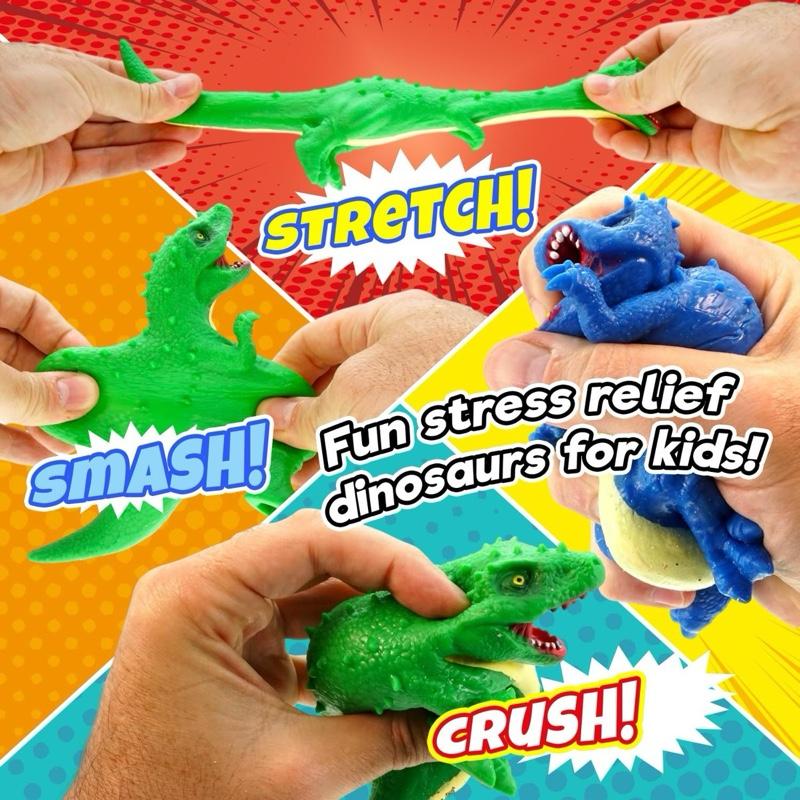 Jurassic Era Super Stretchy Dinosaur Sensory Squishy Toy