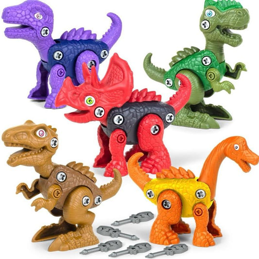 Take Apart and build Dinosaur Toys for Boys Girls Age 3+ Educational STEM Gifts Great for Montessori Toy in Assorted Colours with Detachable Parts