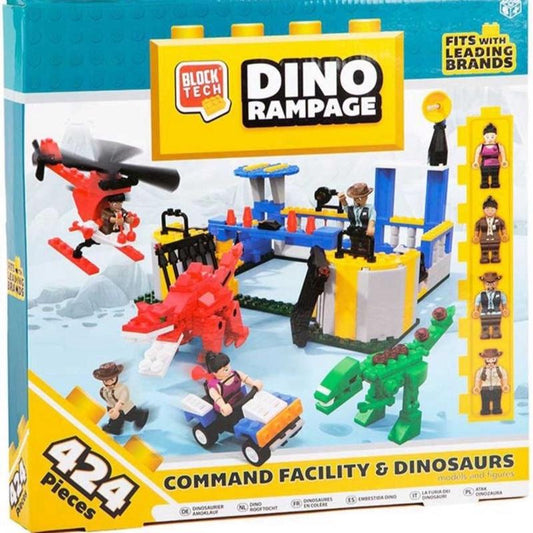 Block Tech Dino Rampage 424 Piece Leo Set - Building Toy