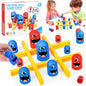 Tic Tac Toe Game, Big Eat Small Tic Tac Toe Game, 2 Players Gobblet Gobblers Board Game for Kids Adults, Interactive Family Games Tic Tac Toe Board Game