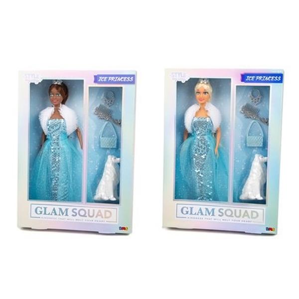 Glam Squad Ice Princess Doll - Blue Gown with White Fur Trim & Accessories