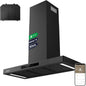 Ciarra 90cm Cooker Hood CBCB9102P Smart App WIFI Touch Control 650m³/h Recirculating&Ducting Wall Mount Hood Kitchen Extractor Fan 4-Speed with Booster Function Dimmable LED Lights [Energy Class A+++]