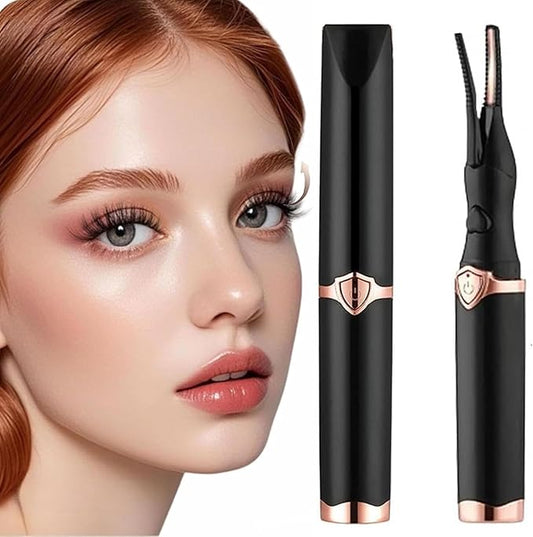 Mini Heated Eyelash Curler, USB Rechargeable Finalize Eyelash Beauty Tool