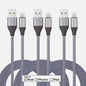 Lightning MFi Certified Charger 3 Pack - 2 x 1.8m & 1 x 3m - Durable, Tough - Electronic, Smartphone, Cellphone