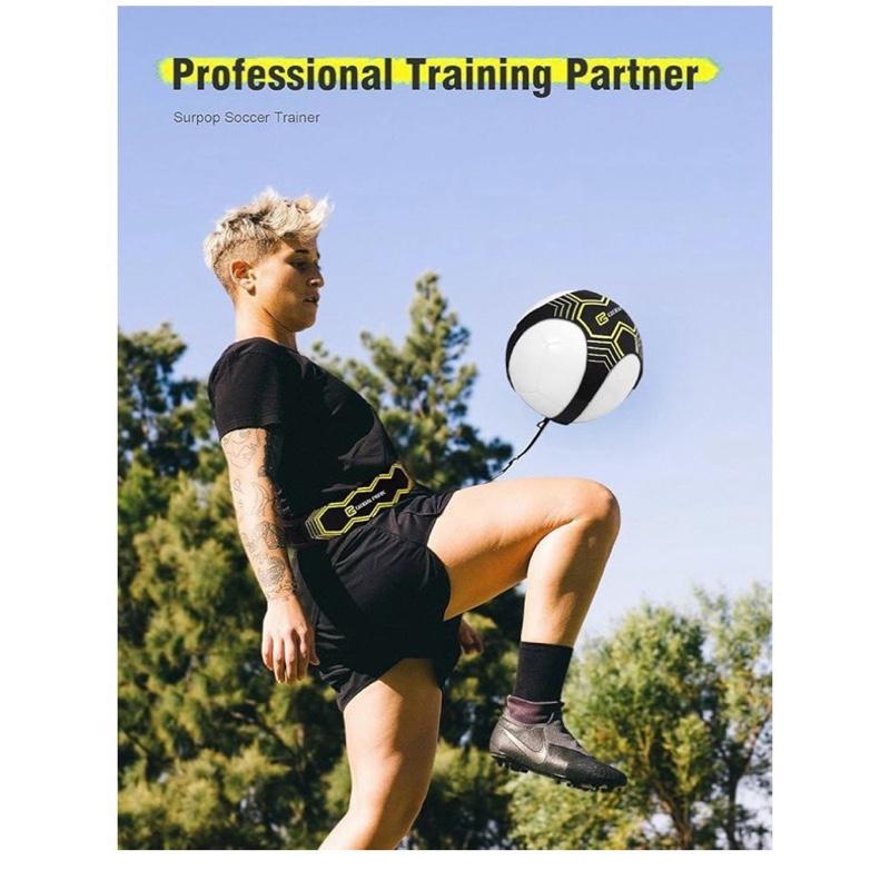Football Trainer Belt, Kick or Throw Solo Practice Training Aid Control Skills Adjustable Waist