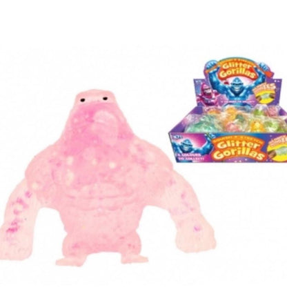 GORILLA Glitter Sugar Squishy Gorillas Slowly Reforms Back to Shape Collectible Squishy Toys in 4 Colours