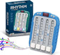 Electronic Music Rhythm Game Machine, Handheld Push Pop Game with Lights Music, Quick Press Fidget Toy,Travel Puzzle Game Console, Sensory Toy