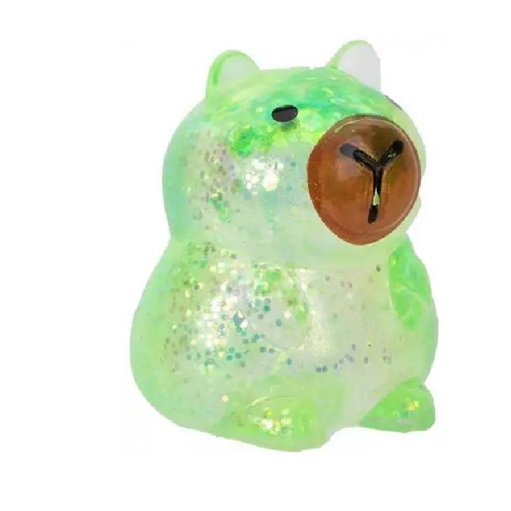 Capybara Squishy Glitter  Sugar Decompression Toy Slow Release