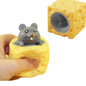 Pop Up Mouse Squeeze the Cheese Squishy - Fun Toy for Kids to See the Mouse When Pressed