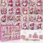 Pink Jigsaw Puzzle Advent Calendar 1008 Pieces 24 Day Christmas Countdown with Festive Gnome Design