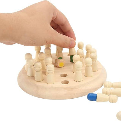 Kid Wooden Stick Chess Memory Match Game for Early Learning Birch Wood Block Board Game Family Entertainment