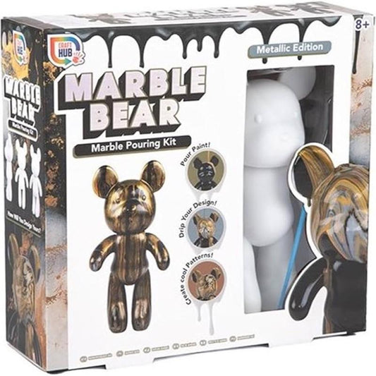 Project Craft Paint Your Own Marble Bear Metallic edition 23cm