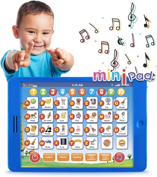 Mini Pad Interactive Toddler Learning Tablet - ABCs, Numbers, Spelling & Fun Games