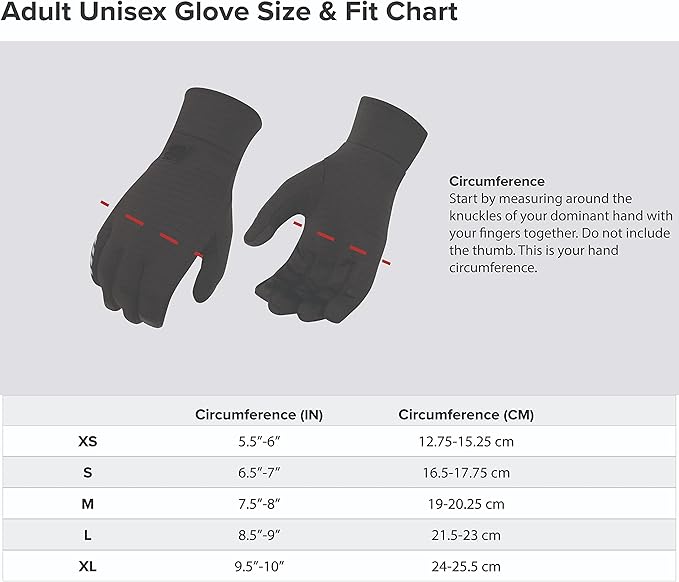 New Balance Lightweight Touchscreen Warm Running Gloves, Cool Weather Gloves
