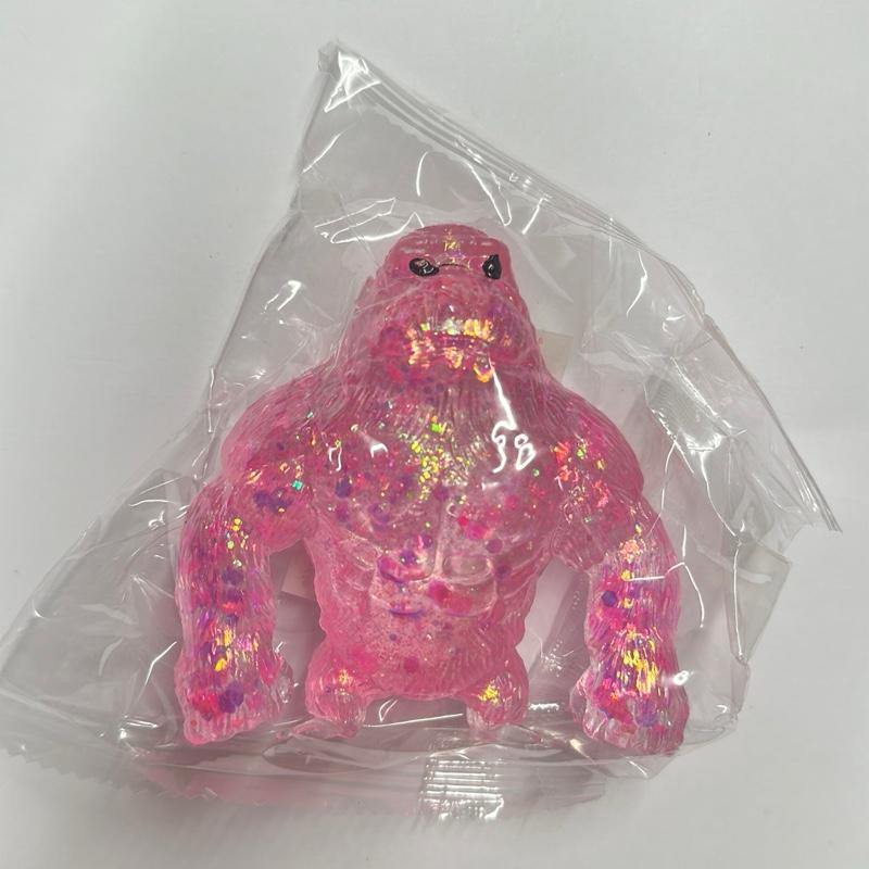 GORILLA Glitter Sugar Squishy Gorillas Slowly Reforms Back to Shape Collectible Squishy Toys in 4 Colours
