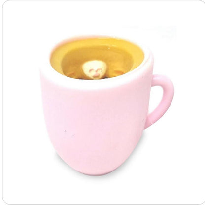 Cup Cats Pop Up Kitty Squishy Toy - 3 Colours to Collect - Fun and Adorable Cat Design in a Mug Shape