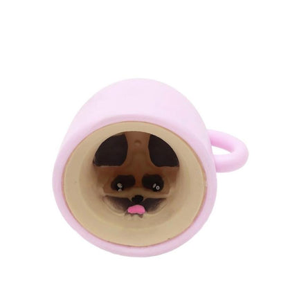 Cup Pups Pop Up Pig Squishy Squeeze Toy - Collectible Design Cups - Fun Toy for Kids
