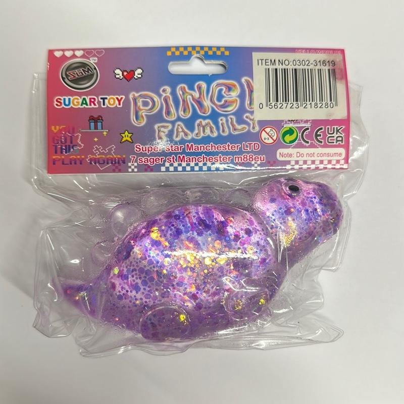 DINOSAUR Glitter Sugar Filled Decompression Dinosaur Toys - Pull It Rub It Restore Quickly Stress Relief Fun Kids Toys