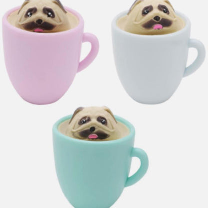 Cup Pups Pop Up Pig Squishy Squeeze Toy - Collectible Design Cups - Fun Toy for Kids