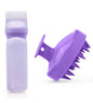 Root Comb Applicator Bottle with Scalp Massager Shampoo Brush Hair Colouring Dye and Scalp Treatment Tools