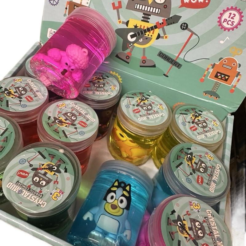 Crystal mud slime with Bluey accessory