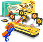 Rotating Shooting Games Toys for 6 7 8 9 10+ Year Old Boys Girls Kids, Foam Dart Toy Nerf Gun & Nerf Target, Gift for Kids, Outdoor & Indoor Toy