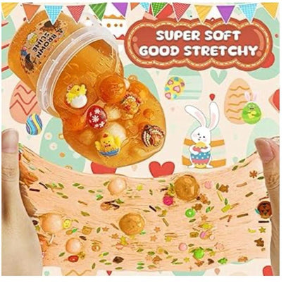 Turkey Brown Slime 300ml - Bucket with Decorations - Fun Slime Experience