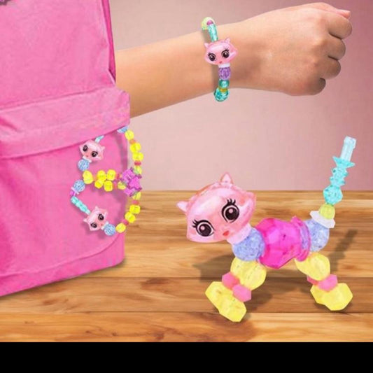 Magic Pets Twisty Connect Bracelets – 2-Pack Collectible Fun! Twist, connect, and collect these adorable magic pets for endless bracelet fun.
