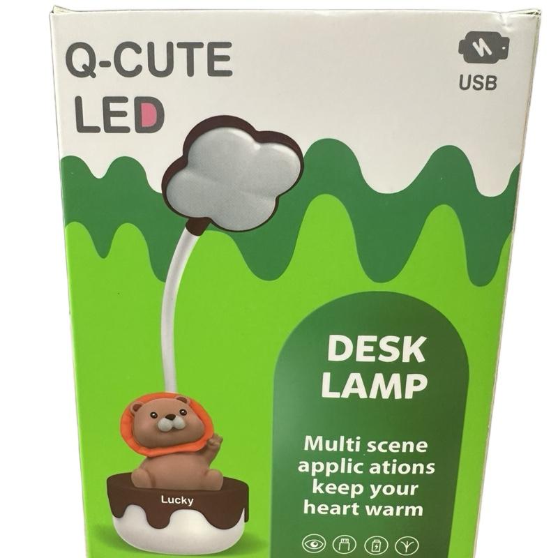 Cute LED Unicorn Desk Lamp with Cloud Design Two Level Light USB Charge Pink & White Finish