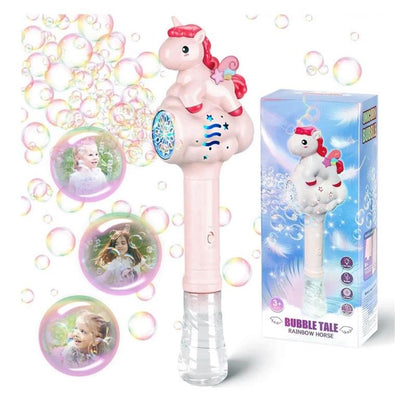 Bubble Tale Unicorn Rainbow Horse - Pink Children's Toy with Fun Bubble Feature - Ideal for Kids' Playtime