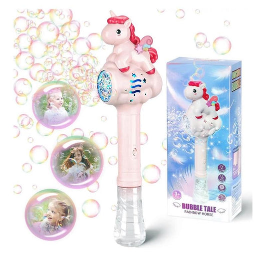 Bubble Tale Unicorn Rainbow Horse - Pink Children's Toy with Fun Bubble Feature - Ideal for Kids' Playtime