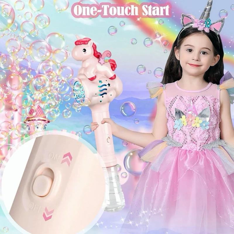 Bubble Tale Unicorn Rainbow Horse - Pink Children's Toy with Fun Bubble Feature - Ideal for Kids' Playtime