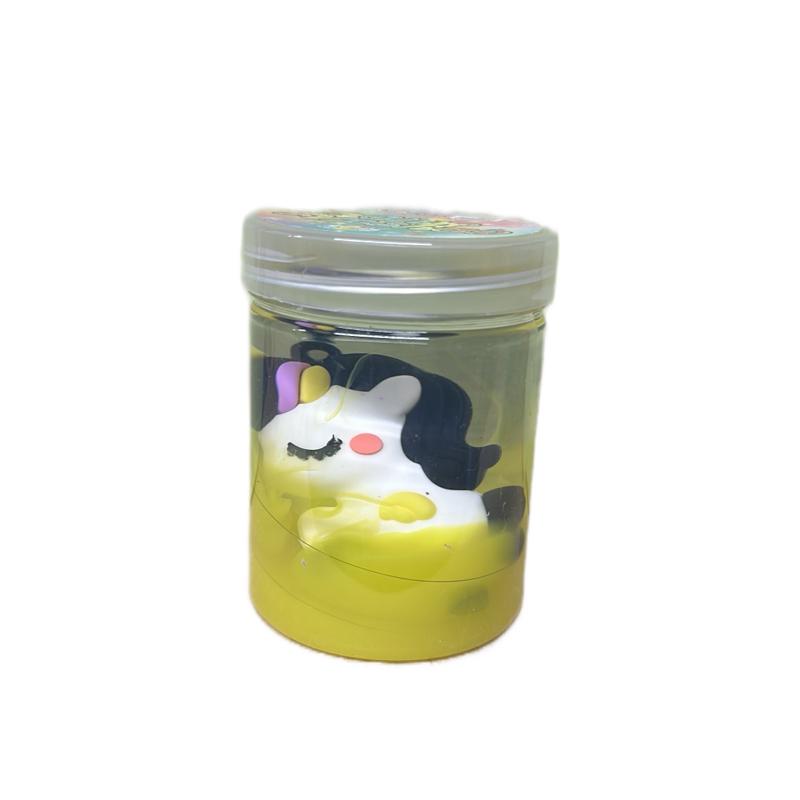 Unicorn mud assorted colour slime with unicorn accessory charm
